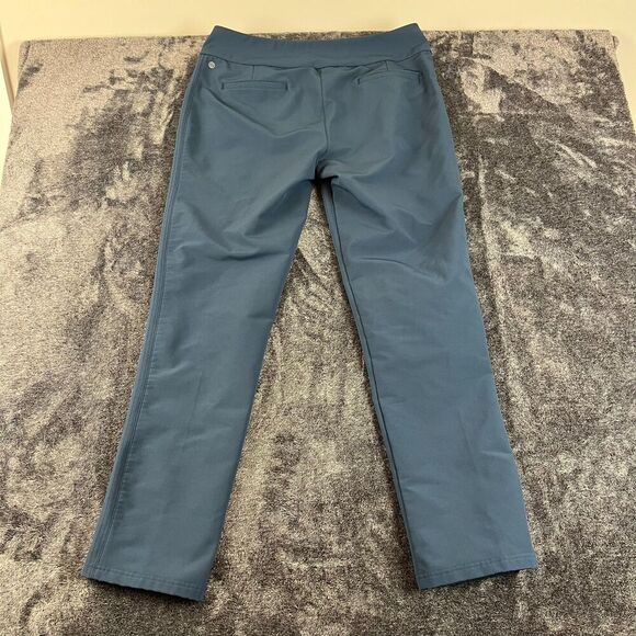 Adidas Fleece Lined Golf Pants Men's L 34X31 Pull On Blue Performance Stretch - Picture 8 of 12